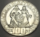100 zł złotych 1966 Mieszko Dąbrówka Tysiąclecie Państwa Polskiego SREBRO