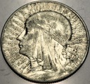 5 zł złotych 1933 Głowa Kobiety Polonia Jadwiga Babka SREBRO