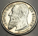 Belgia 2 franki 1904 Leopold II SREBRO