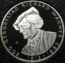 Niemcy 10 euro 2013 D Richard Wagner SREBRO