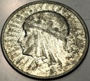 2 zł złote 1933 Głowa Kobiety Polonia Jadwiga Babka SREBRO