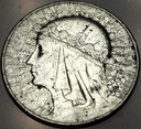 10 zł złotych 1932 Głowa Kobiety Polonia Jadwiga Babka SREBRO