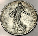 Francja 1 Frank 1918 SREBRO