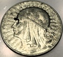 5 zł złotych 1934 Głowa Kobiety Polonia Jadwiga Babka SREBRO