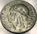 10 zł złotych 1932 Głowa Kobiety Polonia Babka SREBRO