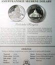 USA 1 dolar dollar 2000 Biblioteka Kongresu Amerykańskie Dolary SREBRO