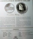 USA 1 dolar dollar 1992 Dwustulecie Białego Domu Srebrne Dolary SREBRO