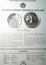 USA 1 dolar dollar 2004 Thomas Edison Amerykańskie Srebrne Dolary SREBRO