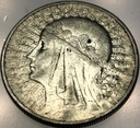 10 zł złotych 1932 Głowa Kobiety Polonia Babka SREBRO