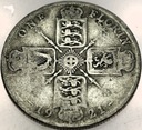 Anglia UK floren florin 1921 Jerzy V George SREBRO