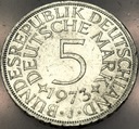 Niemcy 5 marek mark 1973 J SREBRO