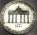Niemcy 10 marek mark 1991 A Brama Brandenburska SREBRO