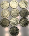 LOT ZESTAW 10 x 5 zł Głowa Kobiety SREBRO