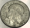 5 zł złotych 1932 Głowa Kobiety Polonia Jadwiga Babka SREBRO