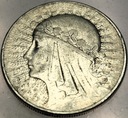 10 zł złotych 1932 Głowa Kobiety Polonia Jadwiga Babka SREBRO