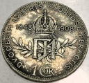 Austria 1 korona 1908 60-lecie panowania SREBRO