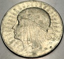 5 zł złotych 1933 Głowa Kobiety Polonia Jadwiga Babka SREBRO (nr2)