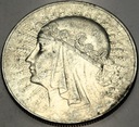 10 zł złotych 1932 Głowa Kobiety Polonia Jadwiga Babka SREBRO