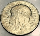 5 zł złotych 1933 Głowa Kobiety Polonia Jadwiga Babka SREBRO