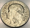 5 zł złotych 1934 Głowa Kobiety Polonia Jadwiga Babka SREBRO