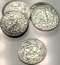 zestaw LOT 10x 50 gr groszy 1923 NIKIEL