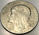 10 zł złotych 1932 Głowa Kobiety Polonia Jadwiga Babka SREBRO