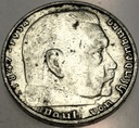 Niemcy 2 marki Reichsmark 1937 A Hindenburg SREBRO