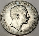 Niemcy 5 marek 1907 A WIlhelm II Prusy SREBRO
