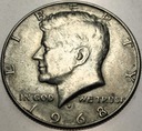 USA 1/2 dolara Half Dollar 1968 D Kennedy JFK SREBRO (nr 2)