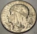 5 zł złotych 1934 Głowa Kobiety Polonia Jadwiga Babka SREBRO