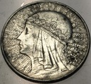 10 zł złotych 1933 Głowa Kobiety Polonia Jadwiga Babka SREBRO