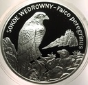 20 zł złotych 2008 Sokół Wędrowny Zwierzęta Świata SREBRO (nr 2)