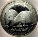 20 zł złotych 2011 Borsuk Zwierzęta Świata SREBRO