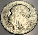 5 zł złotych 1933 Głowa Kobiety Polonia Jadwiga Babka SREBRO