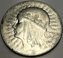 10 zł złotych 1932 Głowa Kobiety Polonia Jadwiga Babka SREBRO