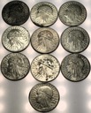 LOT ZESTAW 10x 10 zł złotych 1932 Głowa Kobiety Polonia Jadwiga SREBRO