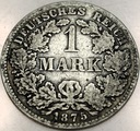 Niemcy 1 marka mark 1875 D SREBRO