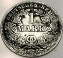 Niemcy 1 marka mark 1878 SREBRO