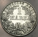 Niemcy 1 marka mark 1914 A SREBRO