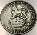 Anglia UK 1 szyling shilling 1920 Jerzy V George SREBRO