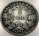 Niemcy 1 marka mark 1875 F SREBRO