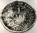 Niemcy 1 marka mark 1907 E SREBRO