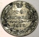 Rosja 10 kopiejek 1915 BC SREBRO