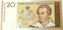 2009 20 zł złotych Juliusz Słowacki banknot kolekcjonerski