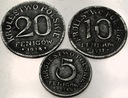 5 10 20 fenigów 1917 1918 Królestwo Polskie okupacja niemiecka ŻELAZO