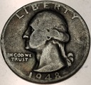 USA 25 centów quarter dollar 1957 Washington SREBRO