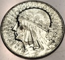 5 zł złotych 1933 Głowa Kobiety Polonia Jadwiga Babka SREBRO