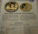 medal Powstanie w Getcie Warszawskim Polacy w II Wojnie Światowej