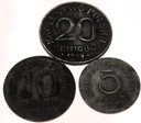 5 10 20 fenigów 1917 1918 Królestwo Polskie okupacja niemiecka ŻELAZO