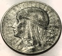 5 zł złotych 1933 Głowa Kobiety Polonia Jadwiga Babka SREBRO